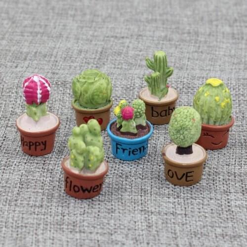Potted plant Miniature figures decorative fairy garden animal statue Home Desktop Gift Moss ornaments resin craft TNB072