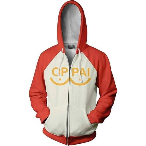 New Fashion Harajuku Anime Zipper Men Hoodie One Punch Man 3D Printed Casual Hoodies Cartoon Streetwear Hoodies Sweatshirt Tops