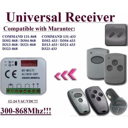 NEW for 300-868MHz Universal receiver for Marantec 433,92Mhz and 868,3Mhz remote /transmitter