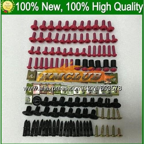 Fairing bolts full screw kit For KAWASAKI NINJA ZX6R 98 99 00 01 ZX 6R ZX 6 R 98 99 ZX-6R 1998 1999 CL29 Nuts bolt screws Nut