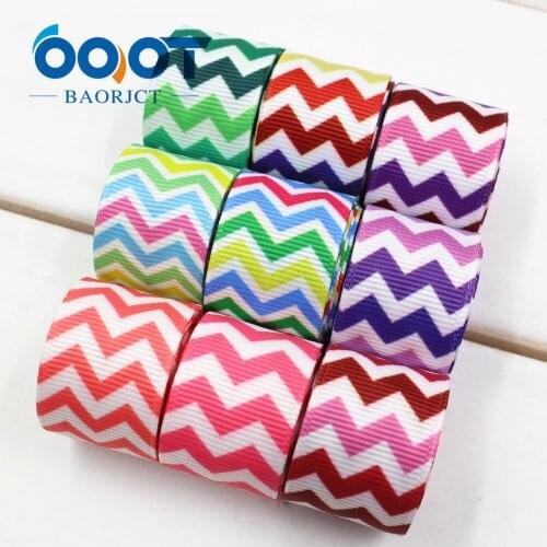 OOOT BAORJCT 173032 , 22MM ripple wave Printed grosgrain ribbon, DIY handmadeHair accessories Material wedding gift wrap