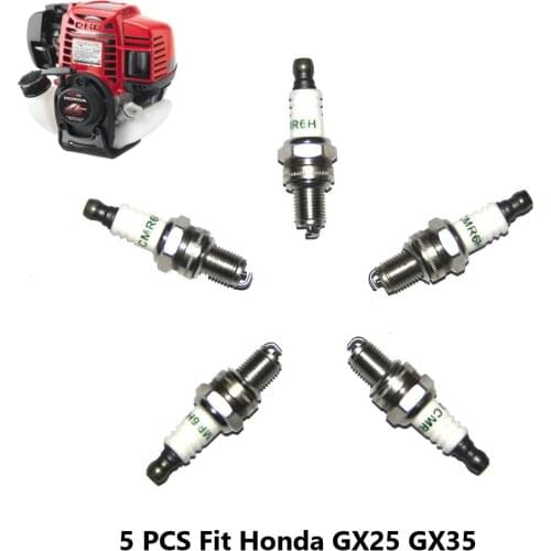 Durable Quality 5pcs/lot Spark Plug For Honda GX25 GX35 35cc GX 25 35 4 Stroke Trimmer Brush Cutter Engine Spare Part