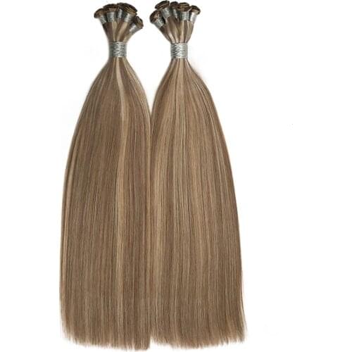 Human hair hand knitted light and traceless hair curtain