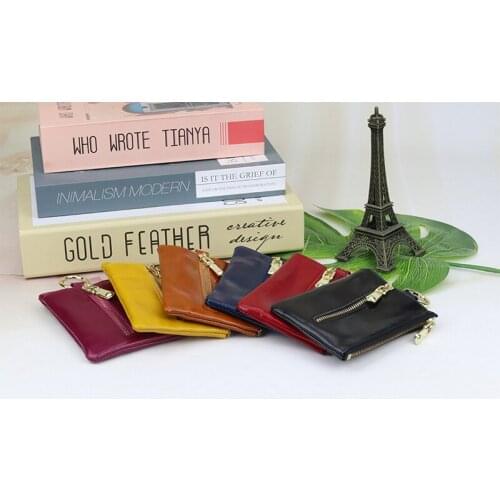 Luxurious 100% Genuine Oil Waxing Leather Key Wallet New Arrivals Unisex Housekeeper Multi-function Cowhide Key Bags