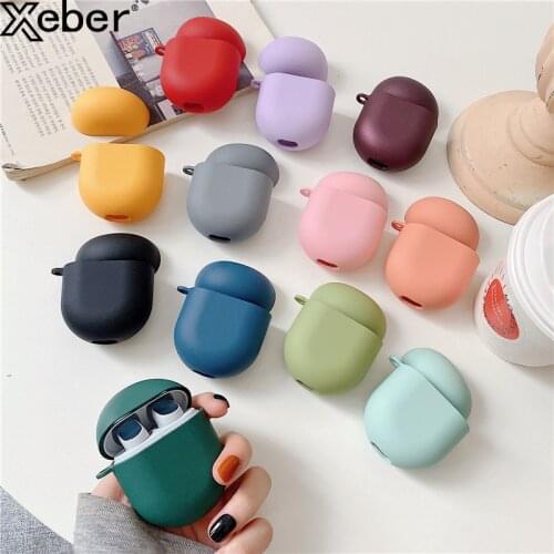 Luxury 2in1 Solid Color Matte Hard Silicone Case For Xiaomi Airdots 3 Pro Protective Bluetooth Wireless Earphone Accessory Cover