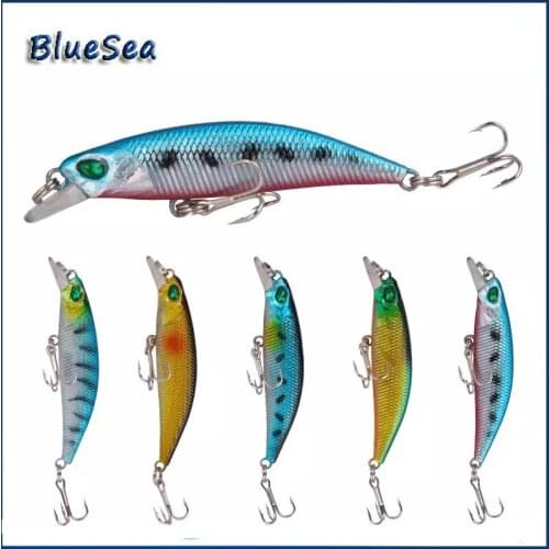 BlueSea 4g/6.5cm 3D Eyes Minnow Fishing Lures Plastic Hard Bait Floating Crankbait Wobblers Artificial Swimbait Peche Tackle