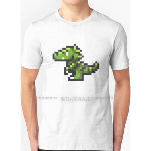 Terraria Baby Dinosaur T Shirt 100% Pure Cotton Terraria Pixel Game Baby Dinosaur Dino Terraria Baby Dinosaur