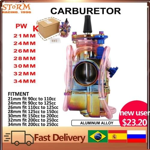 Universal 21 24 26 28 30 32 34mm Colorful Motorcycle Carburetor Carburador For Keihin PWK ATV Suzuki Yamaha Honda Power Jet