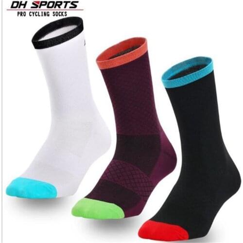 Cycling Socks (3 Pairs/lot) DH SPORTS/DH10 Nylon Men Sports Socks Basketball Outdoor Hiking Socks