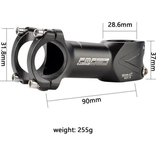 Bicycle Handlebar Bicycle Accessories 25.4/31.8*38/60/80/90mm Road Bike Stem