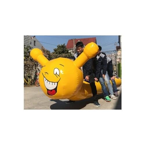 Fun games props inflatable caterpillar dragon boat racing outdoor development team building intelligent game equipment