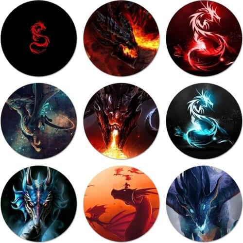Dragon Icons Pins Badge Decoration Brooches Metal Badges For Clothes Backpack Decoration