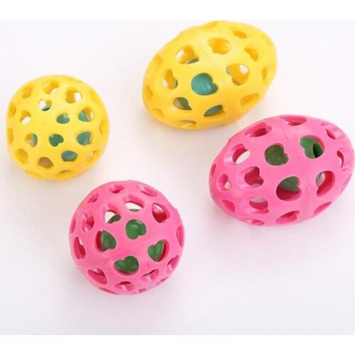 Hot 1 PC Chew Toys For Small Large Dogs Pet Squeak Ball Toy Training Rubber Rugby Puppy Round Ball Dog Supplies