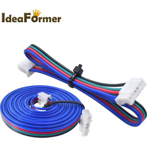 10Pcs Stepper Motor Cables 6pin PH2.0-4pin 4 lead Extension Cord with White XH2.54 or Black DuPont terminal for 3D Printer parts