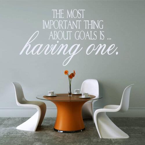 100*58cm Vinyl Wall Decals For Office The Most Important Thing Wall Sticker Quotes Home Decor Living Room Bedroom Mural ZA729