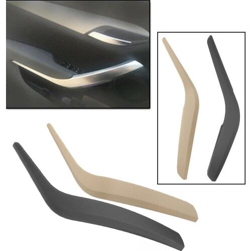 2PC Car Right Left Inner Door Armrest Panel Handle Pull Trim For BMW X1 E84 2010 2011 2012 2013 2014 2015 2016 Matte Black/Beige