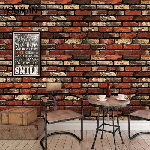 YOUMAN 10M 3D Self adhesiv Wall Sticker Wall Paper Brick Stone Effect Waterproof Self-adhesive Wallpaper Home Decor Living Room