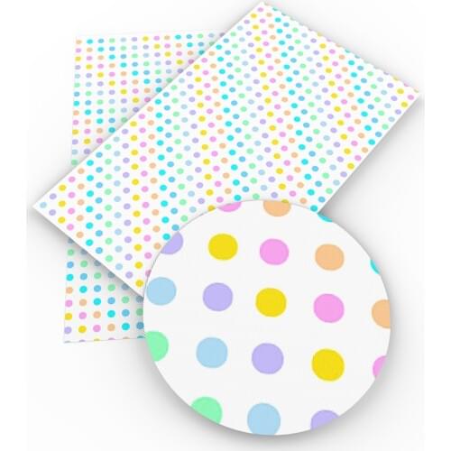 David accessories 20*33cm dots Faux Synthetic Leather Fabric DIY Home Textile Decorative knotbow Bags,c3602