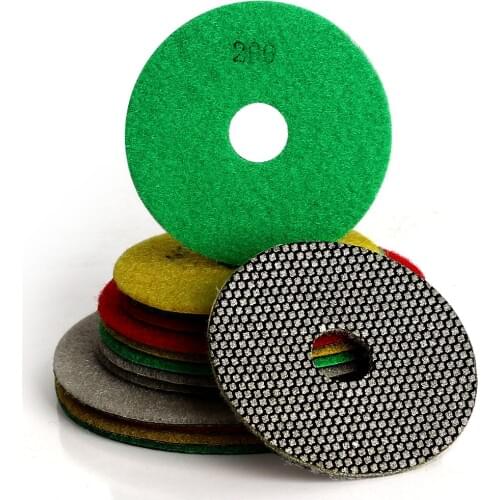 Diamond Hand Sanding Dads Glass Grinding Pad Electroplate Polishing Pads Stone Marble Ceramic Abrasive Sanding Disc Hand Tool