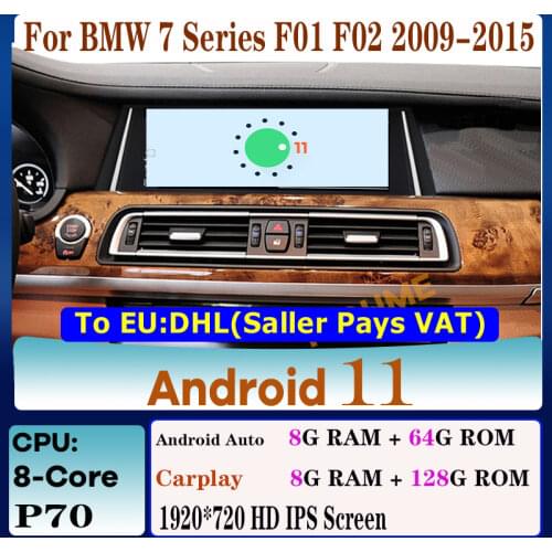 10.25' 8Core CPU 8G RAM Android 10 Car Multimedia Player GPS Radio for BWM 7 Series F01 F02 2009-2015 Stereo CarPlay Audio