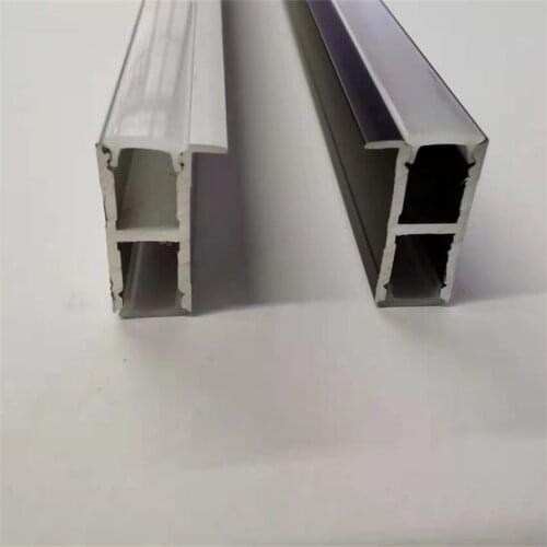 Free Shipping Up Down 2 Side Aluminium Lighting Fixture Profile Channel for LED Strip 1.5M/Pcs 75M/Lot