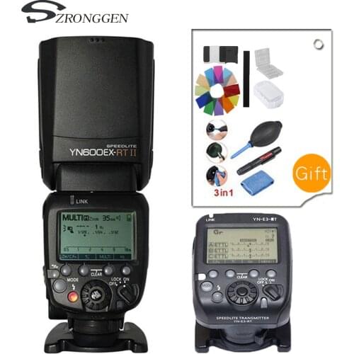 YONGNUO YN600EX-RT 2.4G Wireless HSS 1/8000s Master Flash Speedlite for Canon Camera as 600EX-RT YN600EX RT+YN-E3-RT+Softbox Box