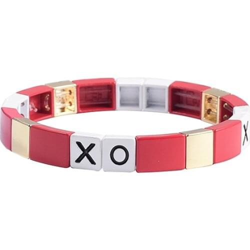 Letter miuki beads bracelet women boho vesco girl myuki armband friendship bracelets square summer stacks jewelry bracelt femme