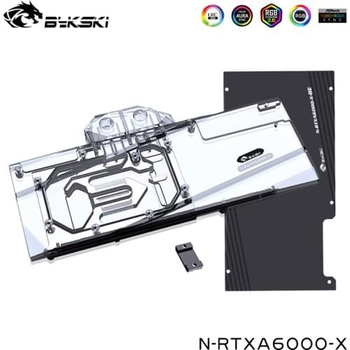 Bykski Computer Water Cooler For Leadtek RTX A6000 VGA Full Cover,Video Card Cooling Block,N-RTXA6000-X