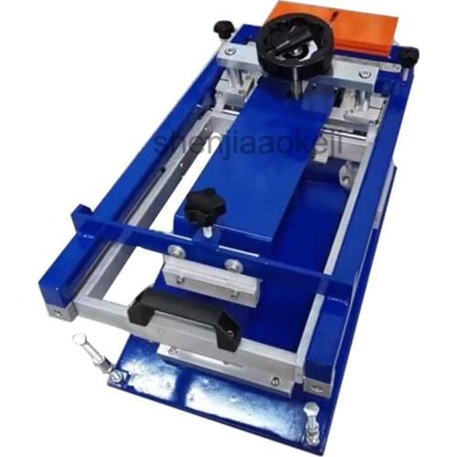 Dia:160mm Manual screen printing machine Small curved cylindrical curved screen printer Maximum printing area 240*200mm
