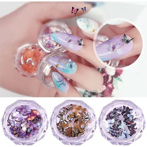 DIY 3D Nail Decoration Jewelry Small Butterfly Nail Art Three-dimensional Simulation Bow Nail decorations unghie accessori