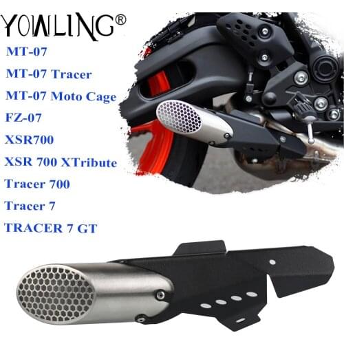 For Yamaha MT07 MT-07 Tracer FZ07 FZ-07 XSR700 XTribute Tracer 700 Tracer 7 GT Motorcycle Style Exhaust Cover Exhaust Pipe End