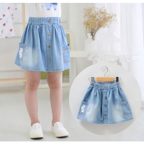 Fasacofu Denim Skirts For Girls