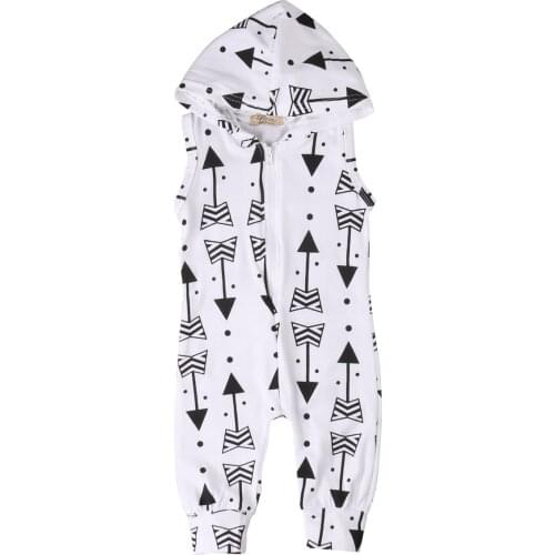 Newborn Infant Toddler Baby Boys Baby Girls Unisex Romper Hooded Jumpsuit Fashion Clothes Outfit 0-24M