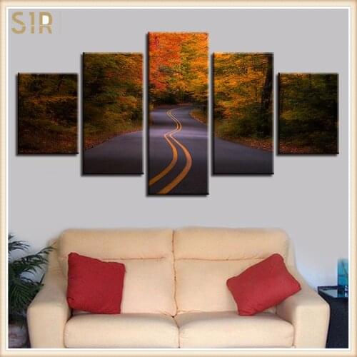 Beautiful Scenery HD Printed 5 Piece Canvas Art Scenery Painting Wall Pictures for Living Room Home Decor Anime Poster Wall Art