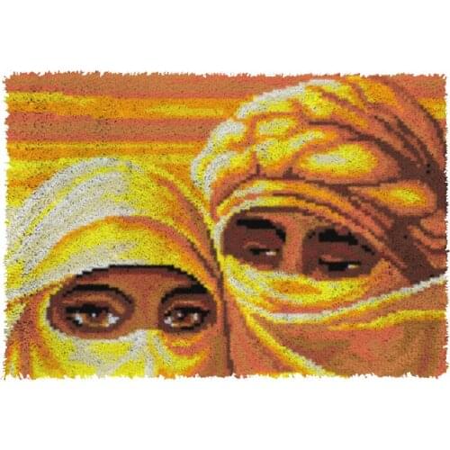 Latch Hook Cushion Kits Pillow Mat DIY Craft Love Patterns Cross Stitch Needlework Crocheting Cushion Embroidery