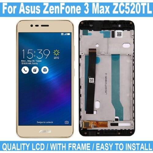 5.2" For Asus ZenFone 3 Max ZC520TL New LCD Display Digitizer Touch Screen For ZenFone 3 Max Replacement Display Screen Parts