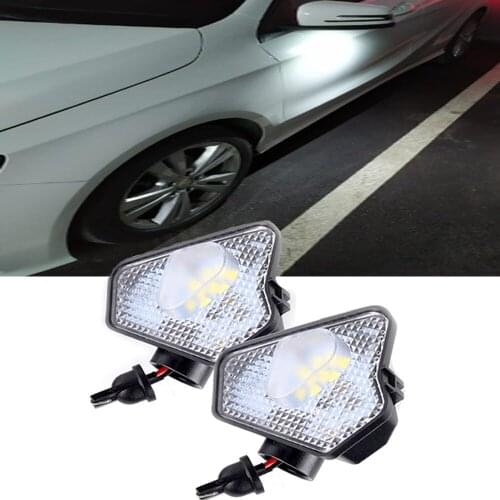 OXILAM 2x Canbus No Error Cars Side Under Mirror Puddle Light Lamp For Mercedes Benz W204 W176 X156 W212 W246 W117 W218 W219