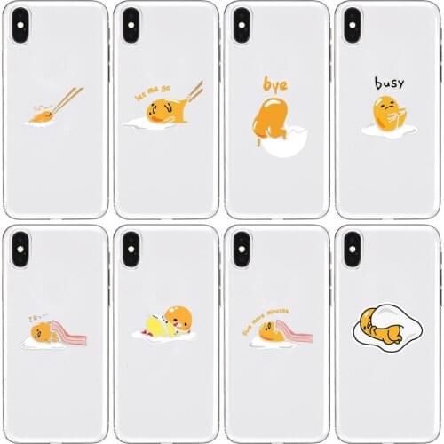 Cute eggs Cartoons yolk Anime Transparent Phone cover hull For SamSung Galaxy S8 S9 S10e S20 S21 S30 Plus S20 fe 5G Lite Ultra