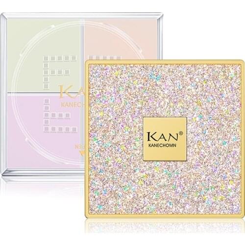 KAN Loose Powder Oil Control Long Lasting Face Makeup Highlighter Mineral Smooth Translucent Setting Powder Beauty