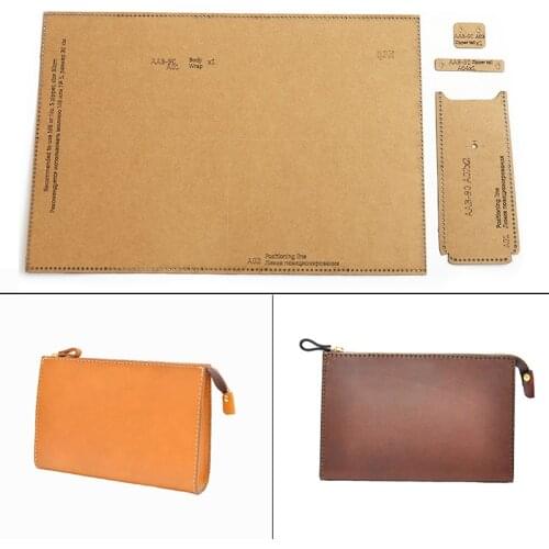 Handbag Kraft Paper Template Leather Goods Pattern Drawing Mould DIY Leather Tool Wallet Sewing Stencil Supplies