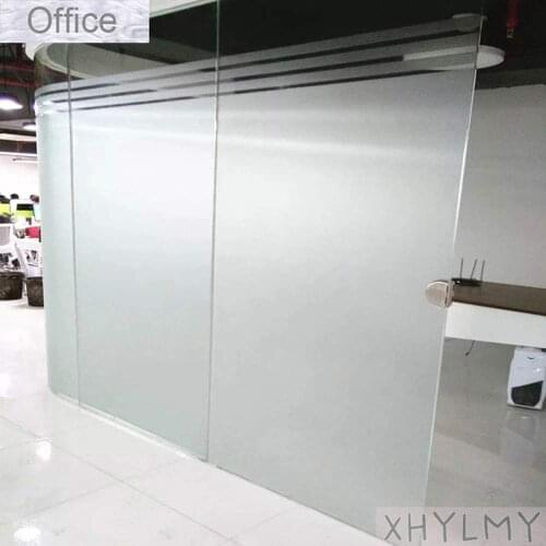 Static Matte Glass Window Film Stained Privacy Protective Decorative Film Frosted Window Sticker For Office Bathroom 90x200cm