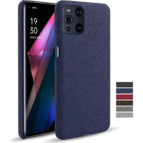 Cloth Leather Case For OPPO Find X3 Pro Lite Realme X7 V15 V11 C20 GT Neo Reno 4 5 Pro Plus A94 A93 A74 A55 A54 5G Hard PC Cover