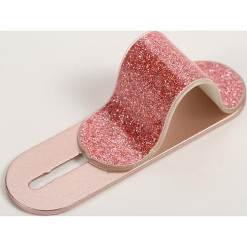 U-shaped Sliding Bracket Universal Cell Phone Grip Stand Back Magic Sticker Finger Ring Holder Support Desktop Lazy Ring Stand