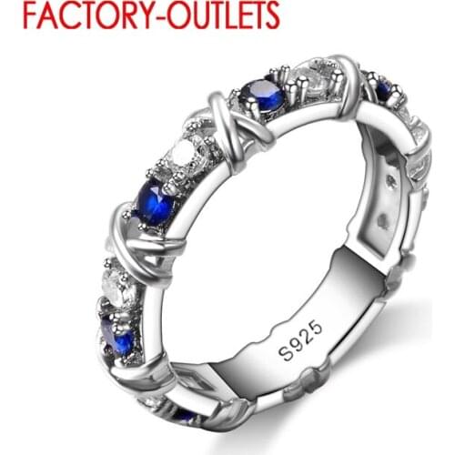 Vintage Elegant Women Engagement Weddings Rings 925 Crystal Wedding Party Ring For Female Bridal