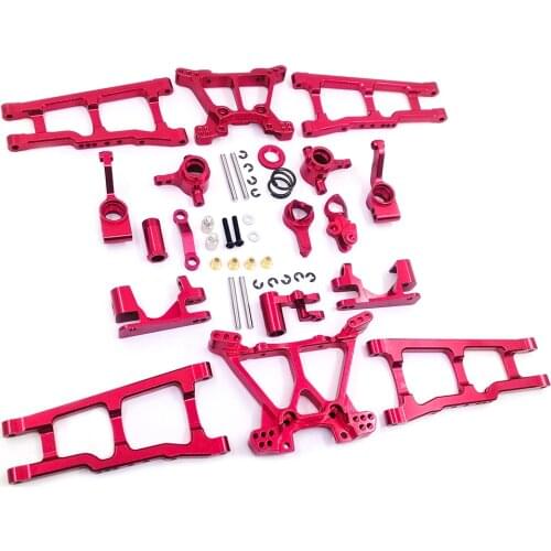 1set CNC Aluminum Alloy Full Set SLASH 4X4 Upgrade Chassis Parts Kit for 1/10 RC Car TRAXXAS SLASH 4X4 Truck Car