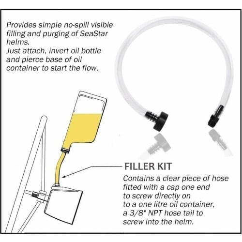 2Pcs/Set Boat Bleed Kit Filler Kit For Seastar Hydraulic Steering Systems New