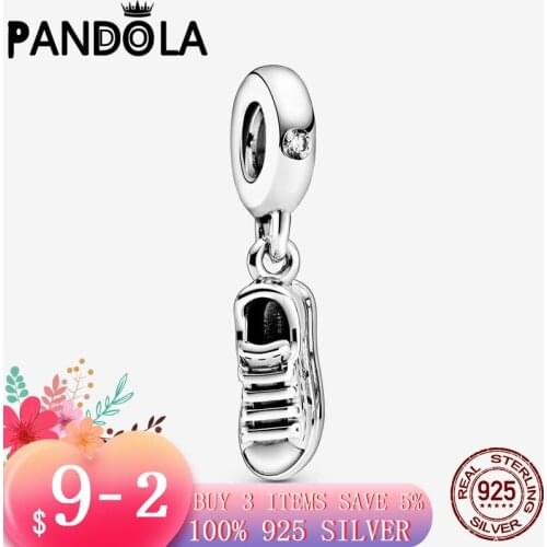 2021 new Fashion 925 Sterling Silver Sneaker Shoe Dangle Charms Beads Fit Original Pandora Bracelet Necklace Silver Jewelry Gift