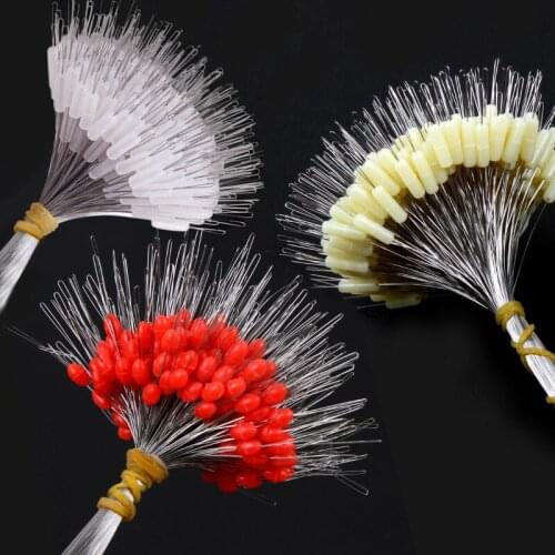 300pcs/lot Fishing Tackle Set Float High Quality Rubber Space Beans for Sea Carp Fly Fishing Accessories