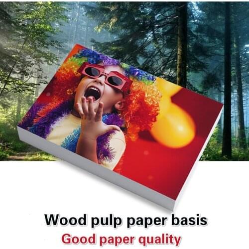 4r 6-inch 4x6 100 Sheets Photo Paper For Glossy Inkjet Printers Imaging Supplies Printing Paper Color Coated Paper Photo Paper