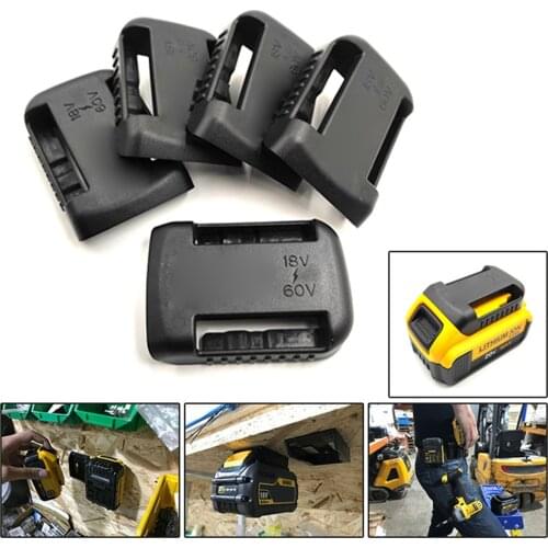 5pcs BATTERY MOUNTS 18v For DeWalt XR Storage Shelf Rack Stand Slots Hanger Holder Durable And Reliable